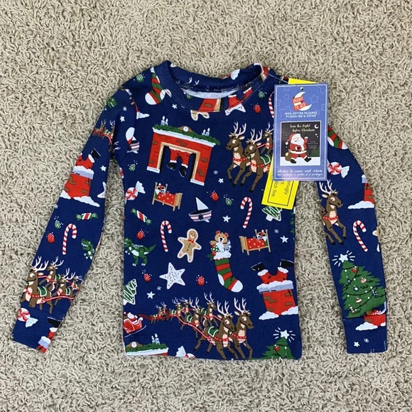 NWT Books to Bed night before Christmas pajamas sz 2T - Picture 5 of 6